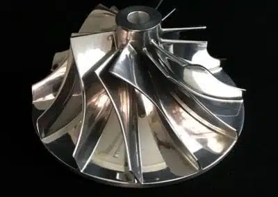 Turbine mécanisée en aluminium.